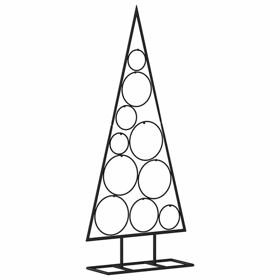Metal Christmas Tree for Decoration Black 90 cm