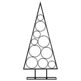 Metal Christmas Tree for Decoration Black 90 cm