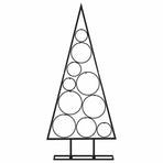 Metal Christmas Tree for Decoration Black 90 cm
