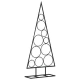 Metal Christmas Tree for Decoration Black 90 cm - 45-Degree Angle