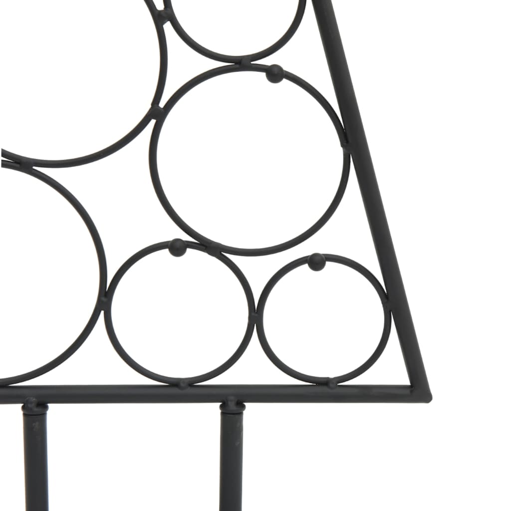 Metal Christmas Tree for Decoration Black 90 cm