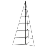 Metal Christmas Tree for Decoration Black 100 cm - Front View