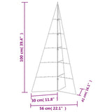 Metal Christmas Tree for Decoration Black 100 cm - Close-Up Angle