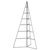 Metal Christmas Tree for Decoration Black 140 cm