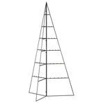 Metal Christmas Tree for Decoration Black 140 cm