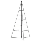 Metal Christmas Tree for Decoration Black 140 cm - Top-Down View