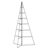 Metal Christmas Tree for Decoration Black 140 cm - 45-Degree Angle