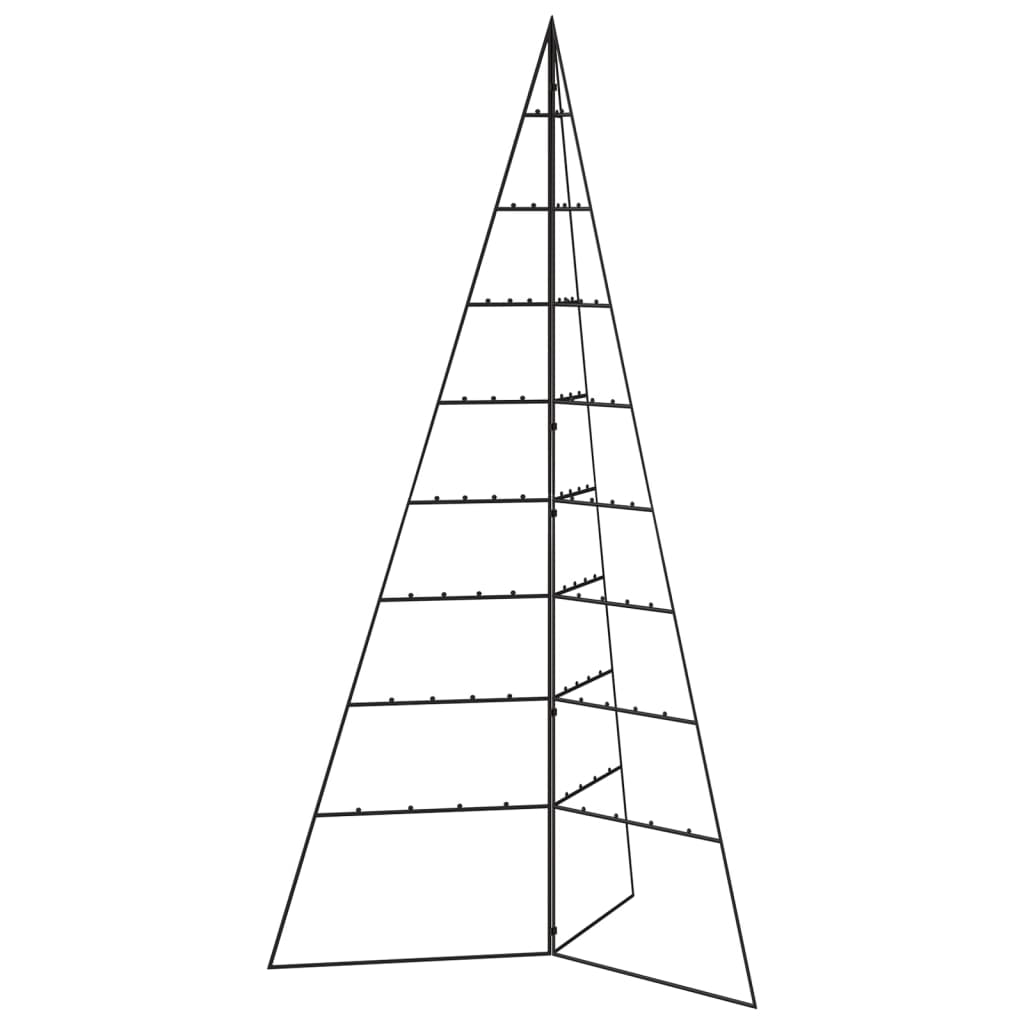 Metal Christmas Tree for Decoration Black 180 cm