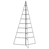 Metal Christmas Tree for Decoration Black 180 cm - Top-Down View