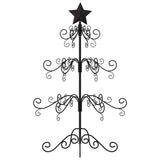 Metal Christmas Tree for Decoration Black 90 cm