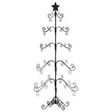 Metal Christmas Tree for Decoration Black 150 cm
