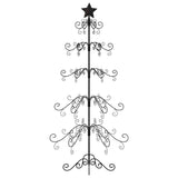 Metal Christmas Tree for Decoration Black 150 cm
