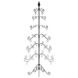 Metal Christmas Tree for Decoration Black 180 cm