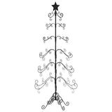 Metal Christmas Tree for Decoration Black 215 cm
