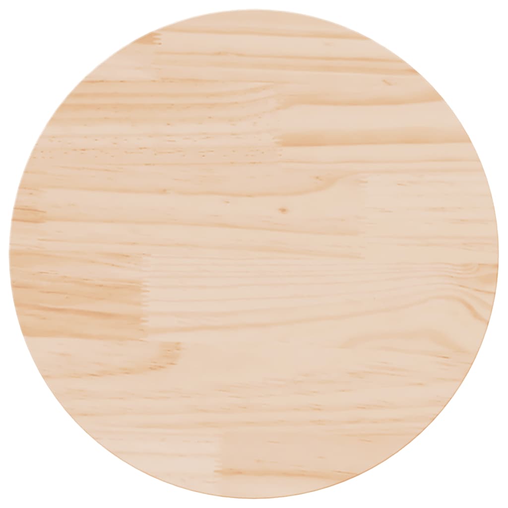 Table Top Round Ø50x3 cm Solid Wood Pine