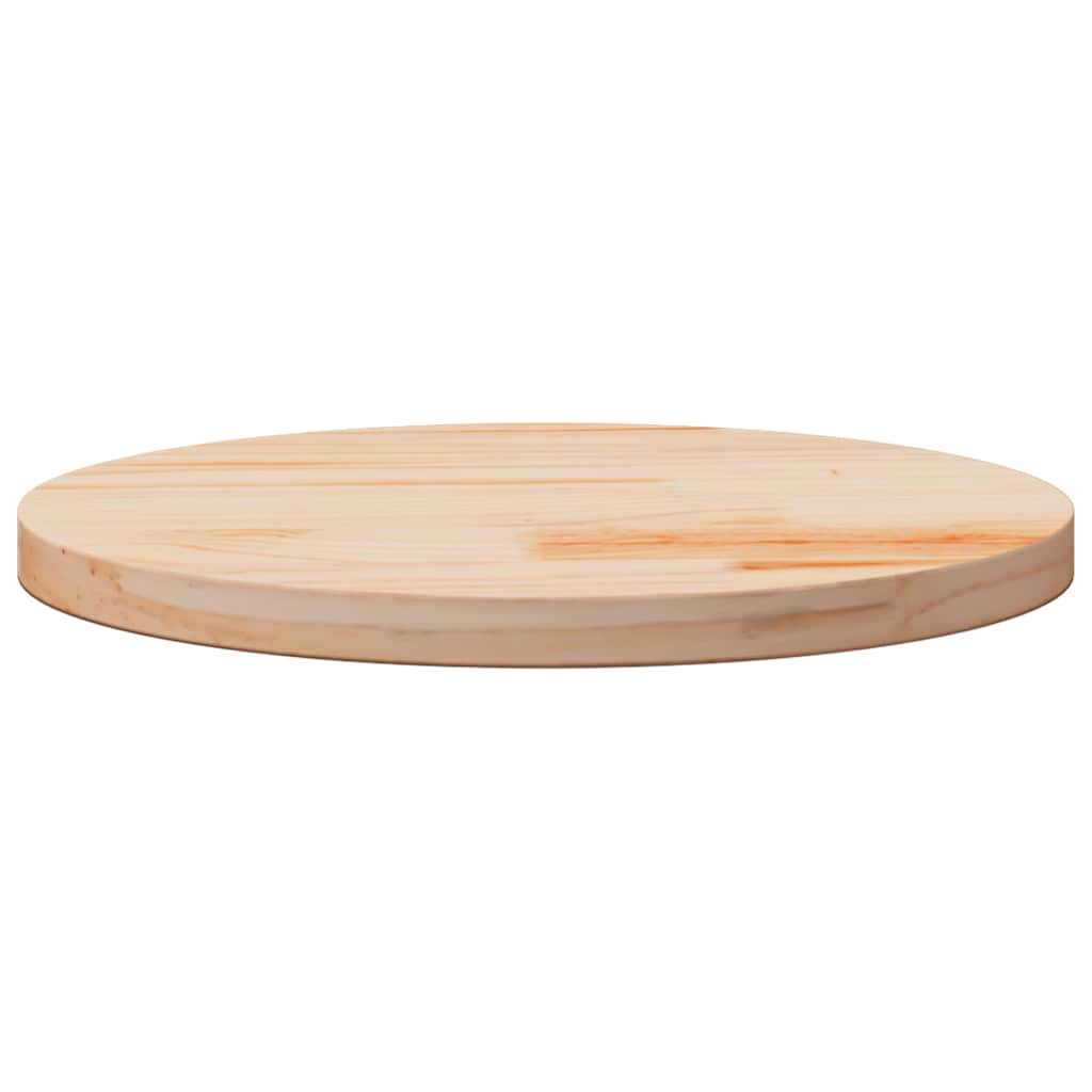 Table Top Round Ø50x3 cm Solid Wood Pine