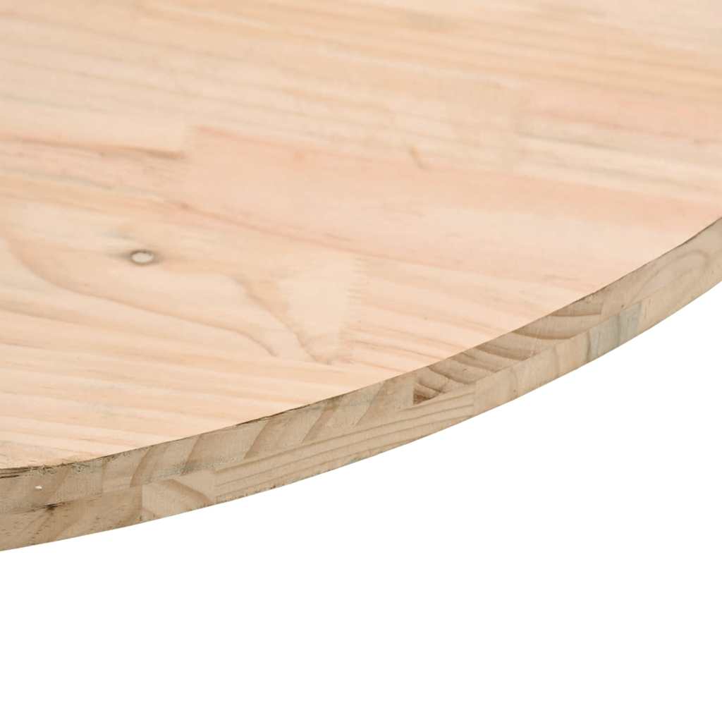 Table Top Round Ø50x3 cm Solid Wood Pine