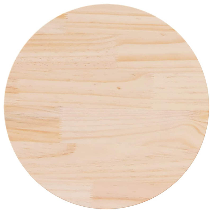 Table Top Round Ø60x3 cm Solid Wood Pine