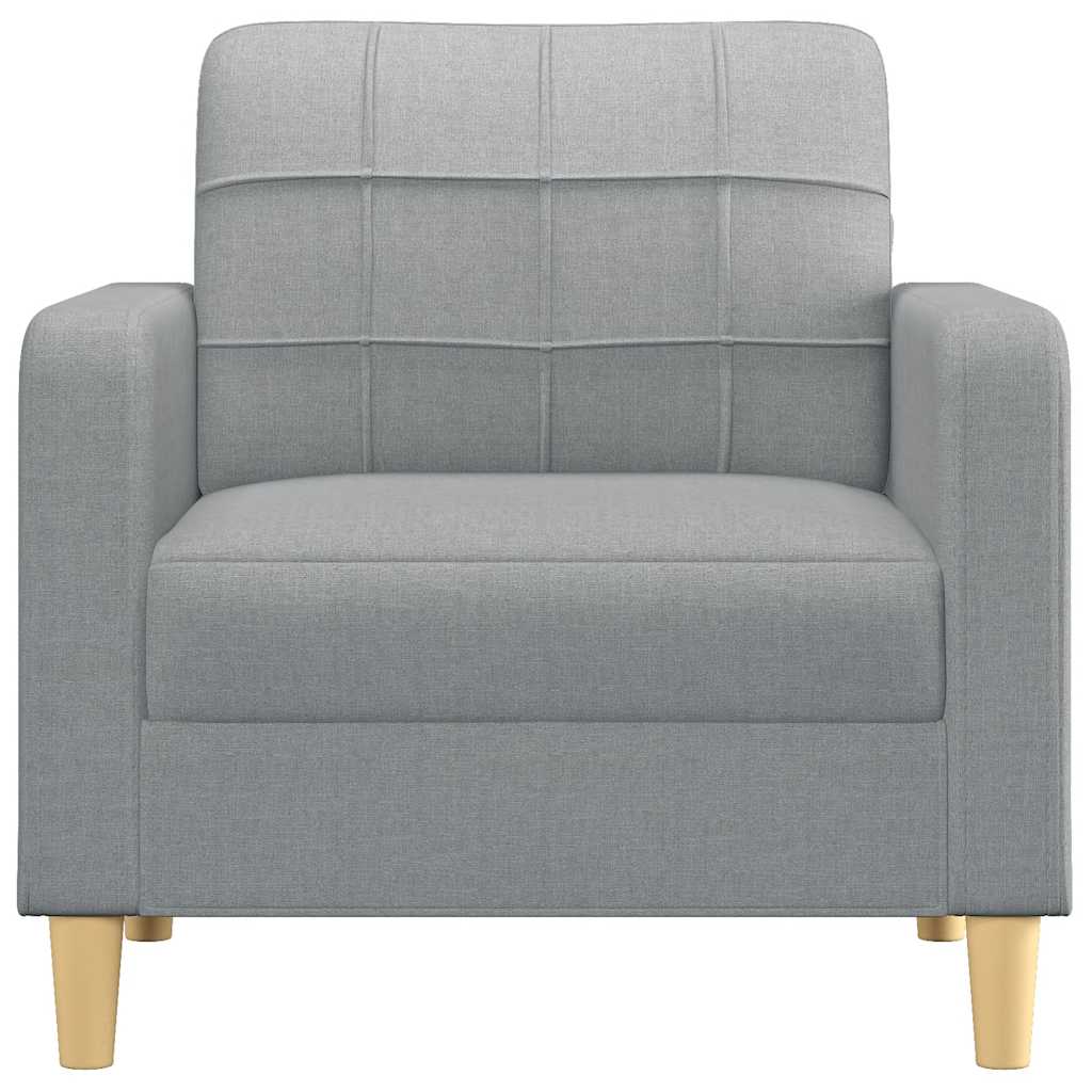 Sofa Chair Light Grey 60 cm Fabric