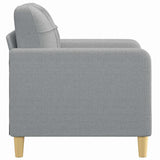 Sofa Chair Light Grey 60 cm Fabric