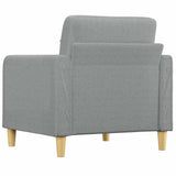 Sofa Chair Light Grey 60 cm Fabric