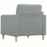 Sofa Chair Light Grey 60 cm Fabric - 45-Degree Angle