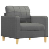 Sofa Chair Dark Grey 60 cm Fabric