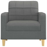Sofa Chair Dark Grey 60 cm Fabric - Side View