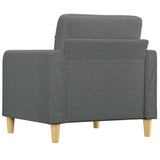 Sofa Chair Dark Grey 60 cm Fabric - 45-Degree Angle