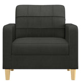 Sofa Chair Black 60 cm Fabric - Side View