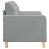 2-Seater Sofa Light Grey 120 cm Fabric - Top-Down View