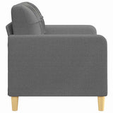 2-Seater Sofa Dark Grey 120 cm Fabric - Top-Down View