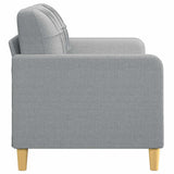 2-Seater Sofa Light Grey 140 cm Fabric - Top-Down View