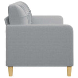 3-Seater Sofa Light Grey 180 cm Fabric - Top-Down View