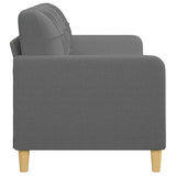 3-Seater Sofa Dark Grey 180 cm Fabric - Top-Down View