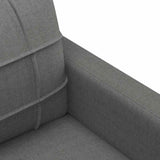 3-Seater Sofa Dark Grey 180 cm Fabric - Rear View