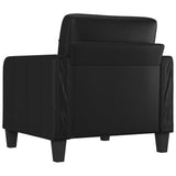 Sofa Chair Black 60 cm Faux Leather - 45-Degree Angle