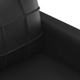 Sofa Chair Black 60 cm Faux Leather - Rear View