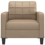 Sofa Chair Cappuccino 60 cm Faux Leather