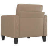 Sofa Chair Cappuccino 60 cm Faux Leather - 45-Degree Angle
