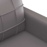 2-Seater Sofa Grey 120 cm Faux Leather