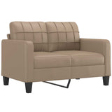 2-Seater Sofa Cappuccino 120 cm Faux Leather