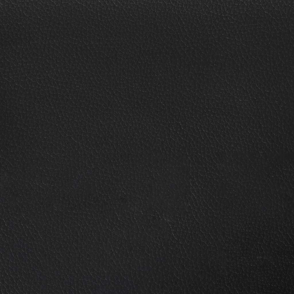 3-Seater Sofa Black 180 cm Faux Leather
