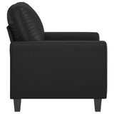 Sofa Chair Black 60 cm Faux Leather - Top-Down View