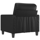 Sofa Chair Black 60 cm Faux Leather - 45-Degree Angle