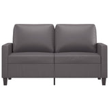 2-Seater Sofa Grey 120 cm Faux Leather