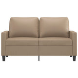 2-Seater Sofa Cappuccino 120 cm Faux Leather