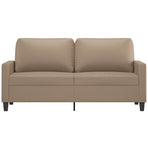 2-Seater Sofa Cappuccino 140 cm Faux Leather
