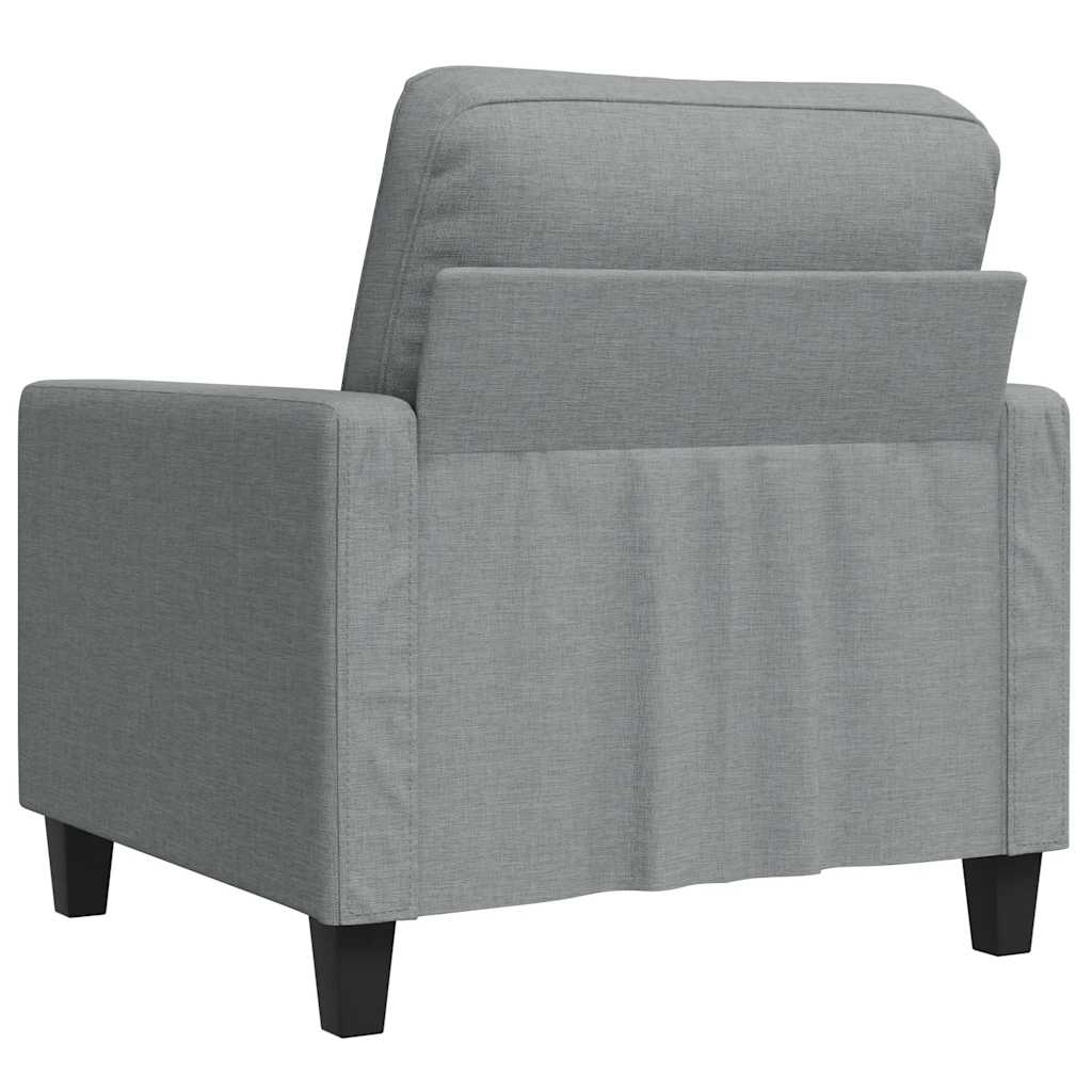Sofa Chair Light Grey 60 cm Fabric