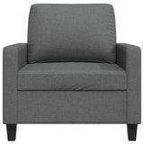 Sofa Chair Dark Grey 60 cm Fabric - Top-Down View